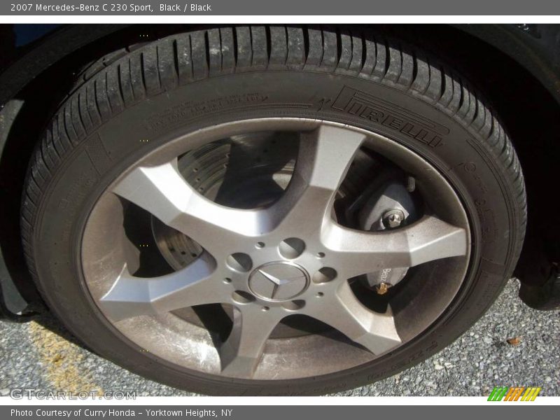 Black / Black 2007 Mercedes-Benz C 230 Sport