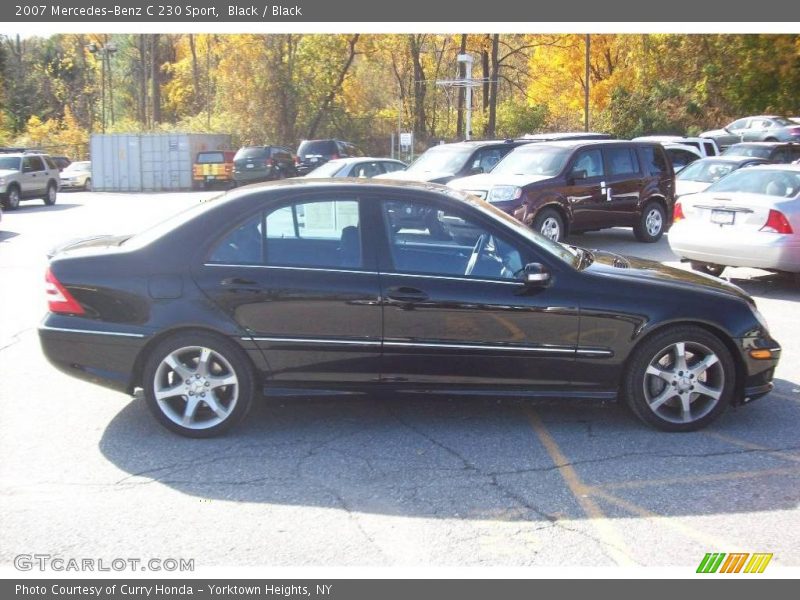 Black / Black 2007 Mercedes-Benz C 230 Sport