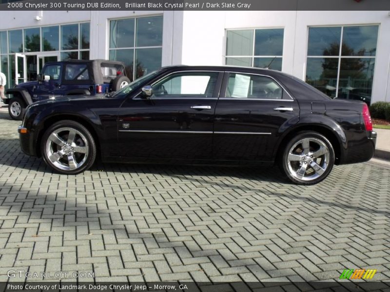 Brilliant Black Crystal Pearl / Dark Slate Gray 2008 Chrysler 300 Touring DUB Edition