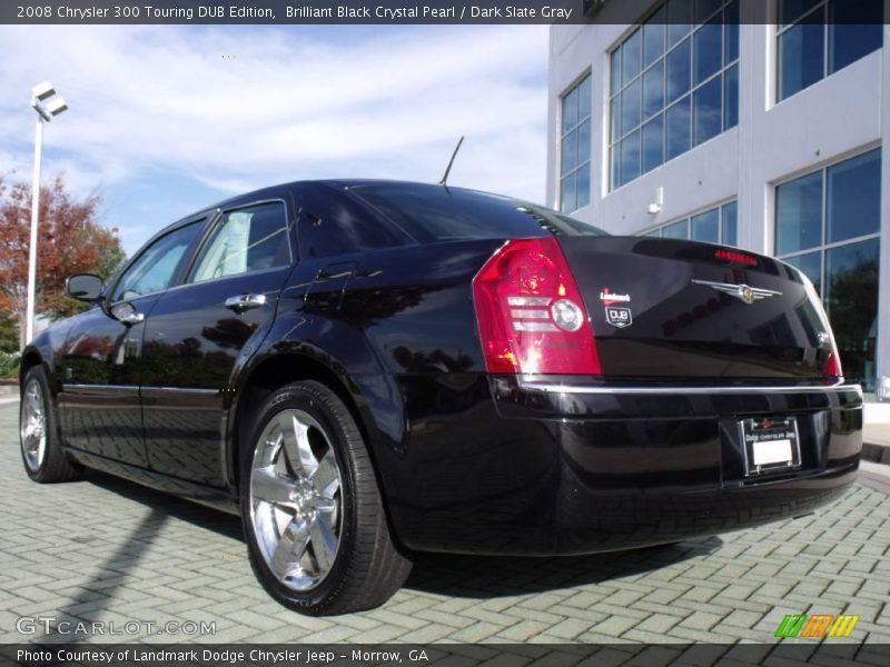 Brilliant Black Crystal Pearl / Dark Slate Gray 2008 Chrysler 300 Touring DUB Edition