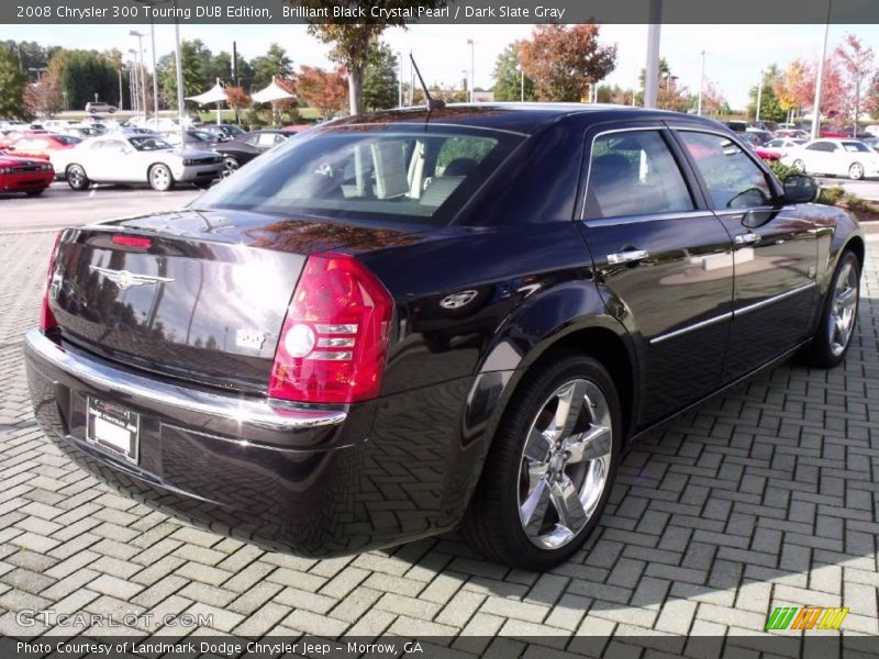 Brilliant Black Crystal Pearl / Dark Slate Gray 2008 Chrysler 300 Touring DUB Edition