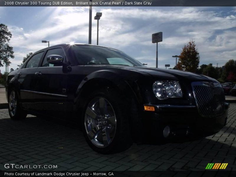 Brilliant Black Crystal Pearl / Dark Slate Gray 2008 Chrysler 300 Touring DUB Edition