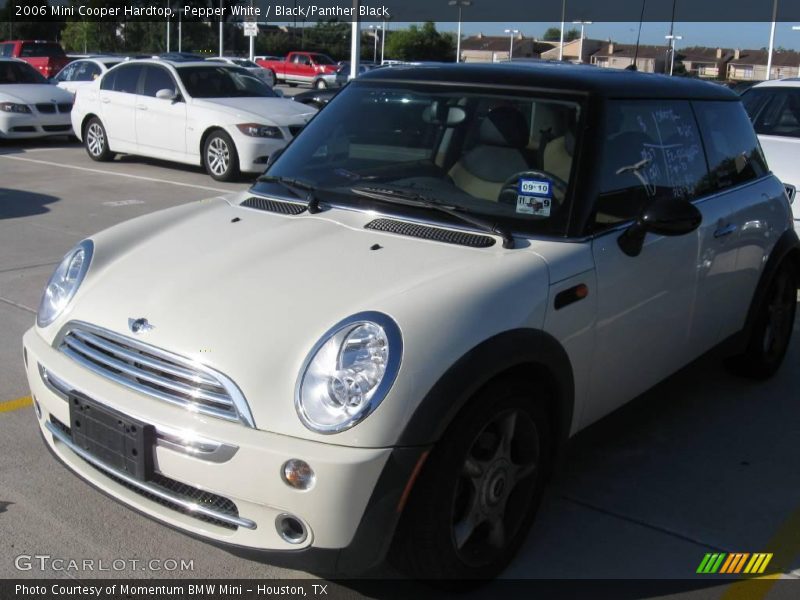 Pepper White / Black/Panther Black 2006 Mini Cooper Hardtop