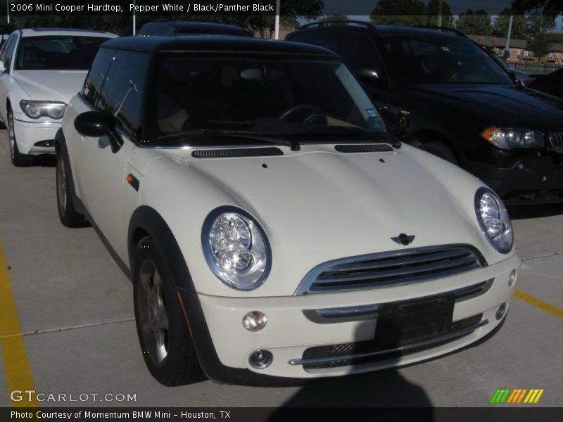 Pepper White / Black/Panther Black 2006 Mini Cooper Hardtop