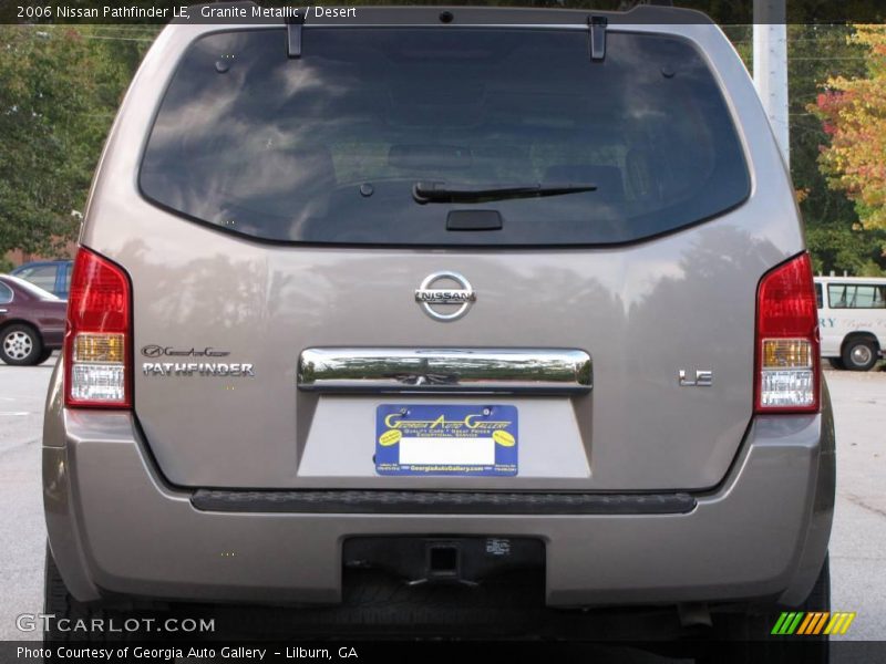 Granite Metallic / Desert 2006 Nissan Pathfinder LE