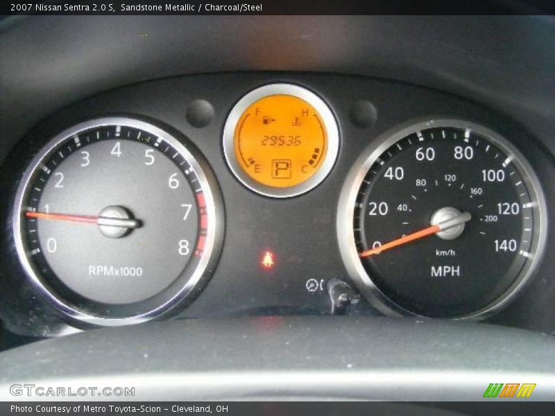 Sandstone Metallic / Charcoal/Steel 2007 Nissan Sentra 2.0 S