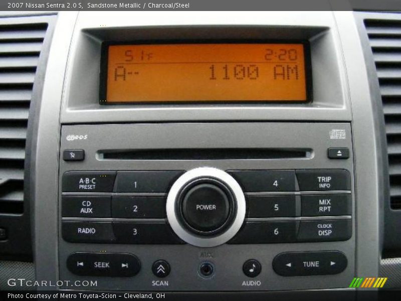 Sandstone Metallic / Charcoal/Steel 2007 Nissan Sentra 2.0 S