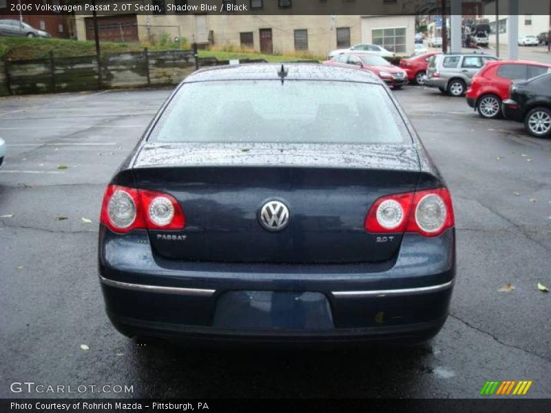 Shadow Blue / Black 2006 Volkswagen Passat 2.0T Sedan