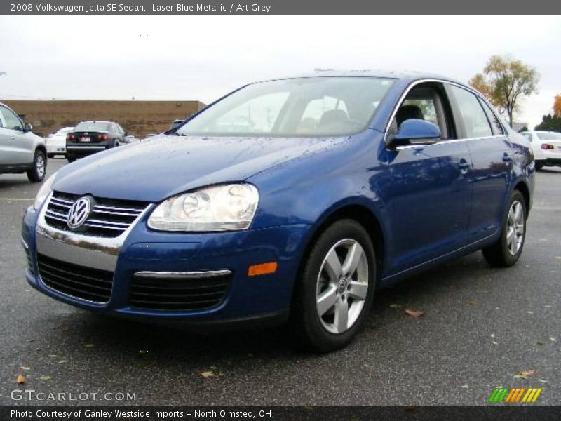 Laser Blue Metallic / Art Grey 2008 Volkswagen Jetta SE Sedan