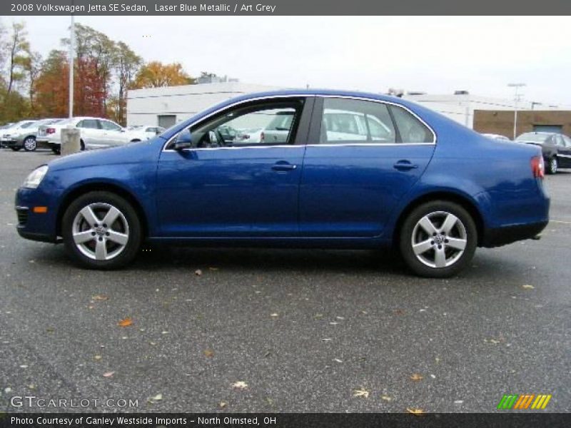 Laser Blue Metallic / Art Grey 2008 Volkswagen Jetta SE Sedan