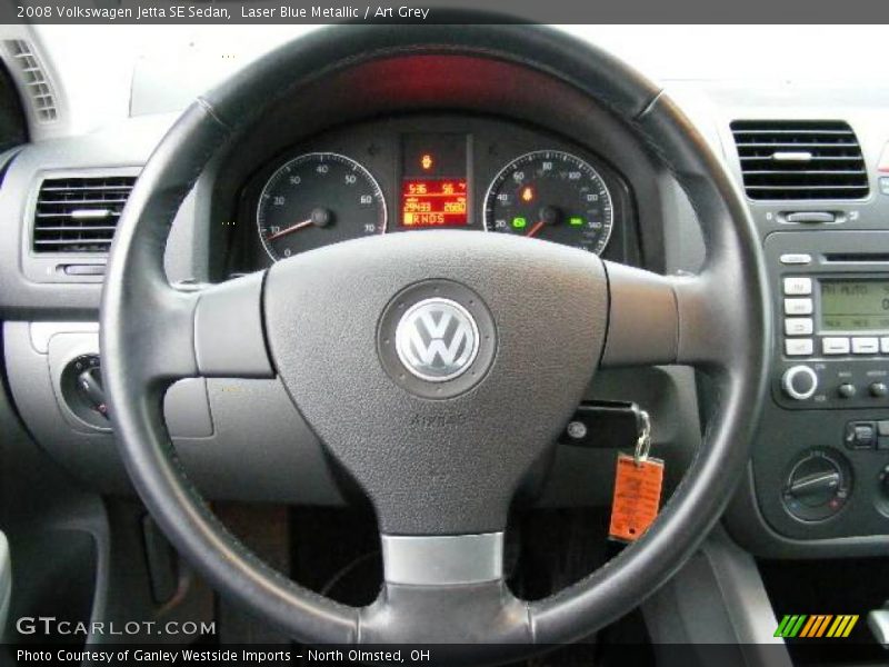 Laser Blue Metallic / Art Grey 2008 Volkswagen Jetta SE Sedan