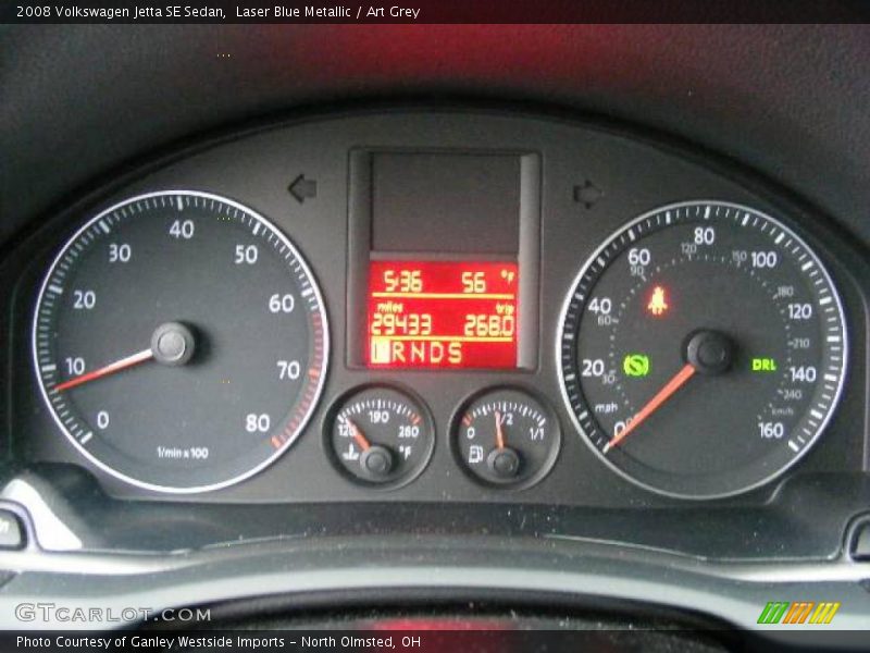 Laser Blue Metallic / Art Grey 2008 Volkswagen Jetta SE Sedan