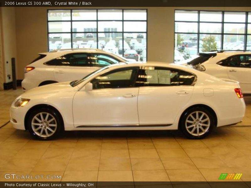 Crystal White / Black 2006 Lexus GS 300 AWD