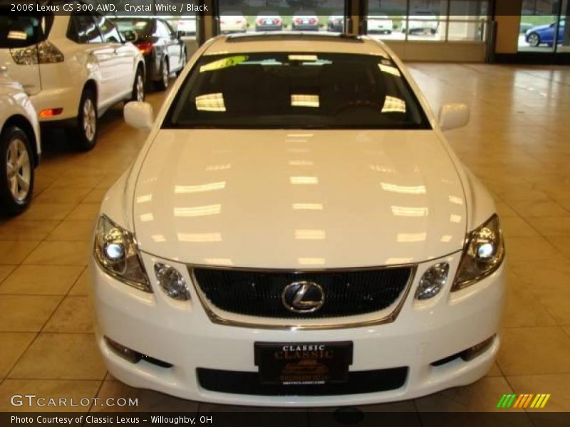 Crystal White / Black 2006 Lexus GS 300 AWD