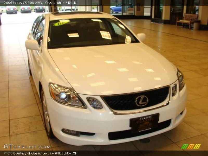 Crystal White / Black 2006 Lexus GS 300 AWD