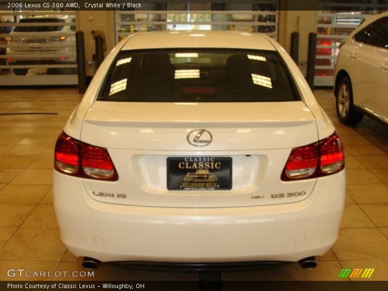 Crystal White / Black 2006 Lexus GS 300 AWD