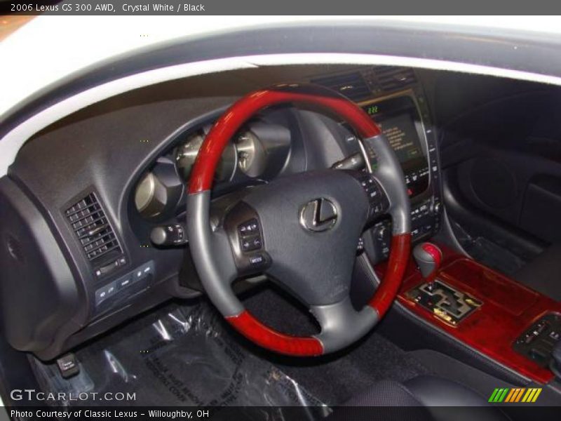 Crystal White / Black 2006 Lexus GS 300 AWD