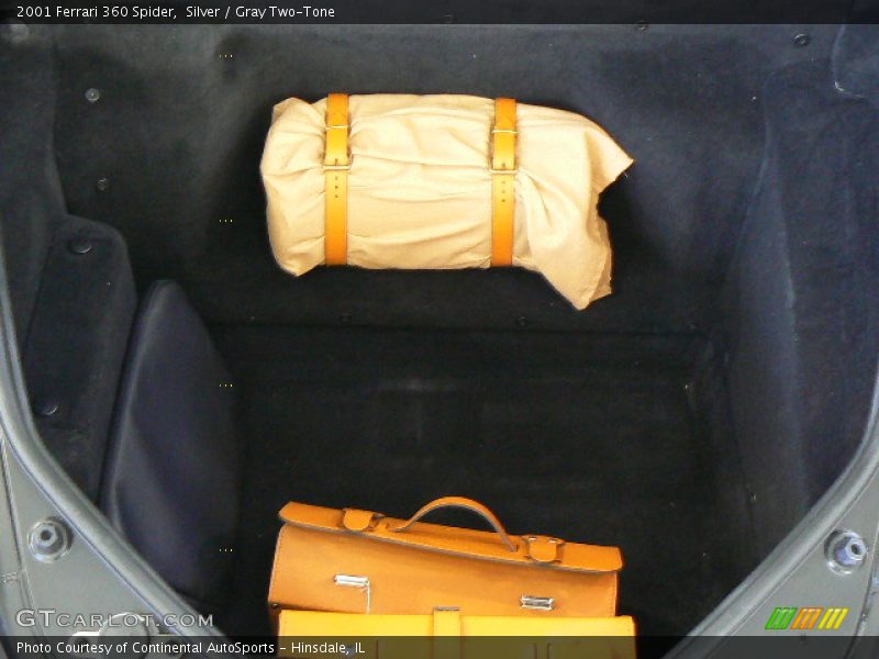 Silver / Gray Two-Tone 2001 Ferrari 360 Spider