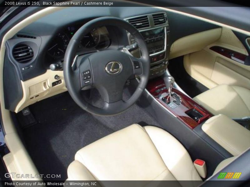 Black Sapphire Pearl / Cashmere Beige 2008 Lexus IS 250