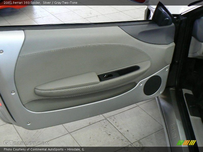Silver / Gray Two-Tone 2001 Ferrari 360 Spider