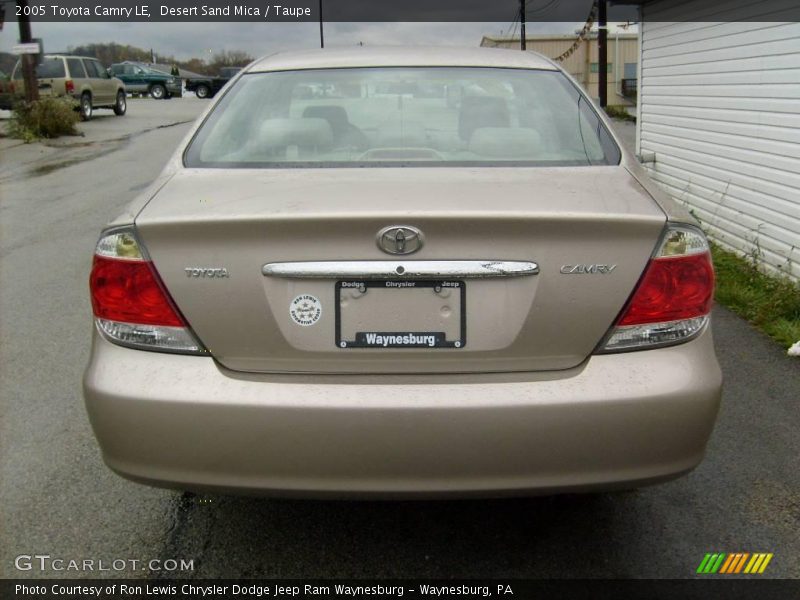 Desert Sand Mica / Taupe 2005 Toyota Camry LE