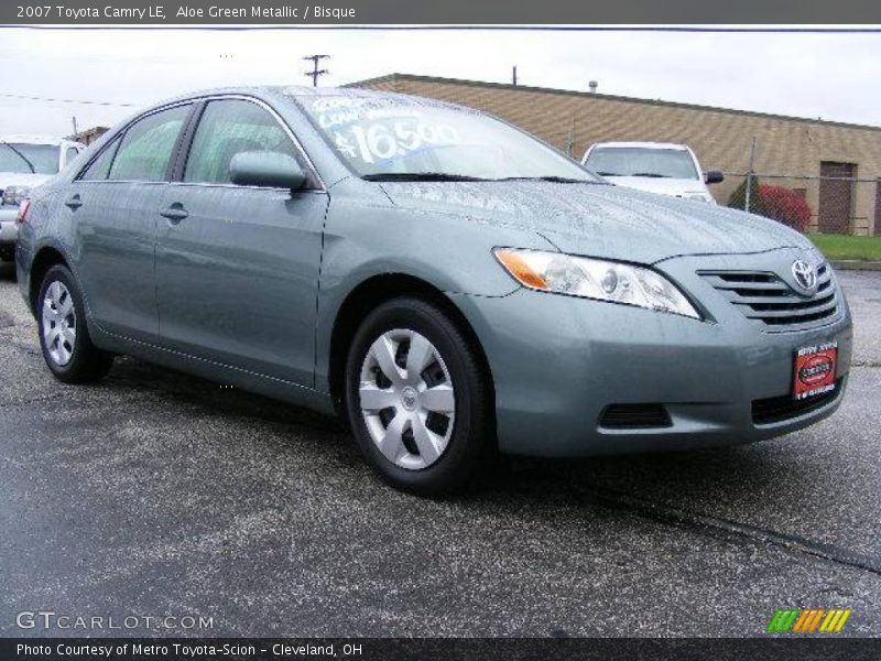 Aloe Green Metallic / Bisque 2007 Toyota Camry LE