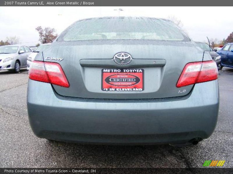 Aloe Green Metallic / Bisque 2007 Toyota Camry LE