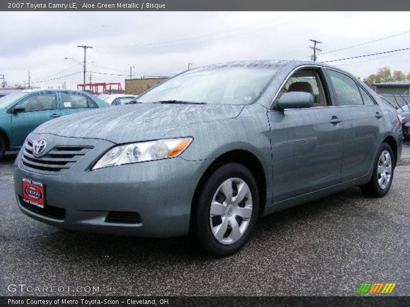 Aloe Green Metallic / Bisque 2007 Toyota Camry LE