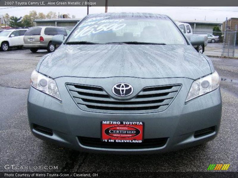 Aloe Green Metallic / Bisque 2007 Toyota Camry LE