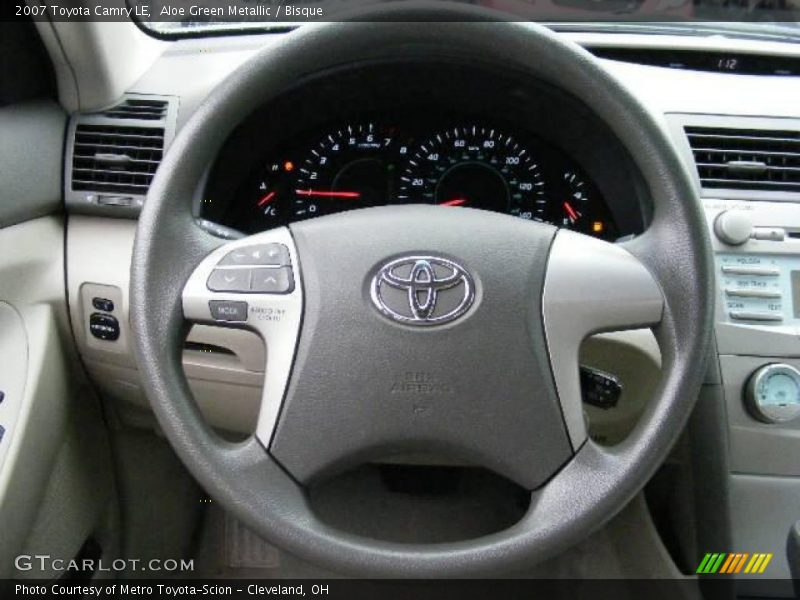 Aloe Green Metallic / Bisque 2007 Toyota Camry LE