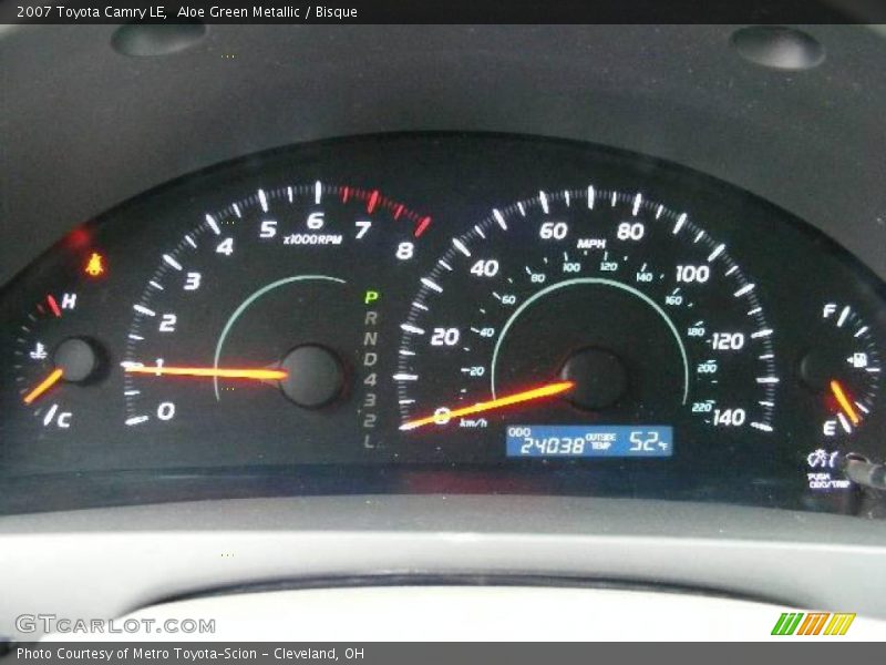 Aloe Green Metallic / Bisque 2007 Toyota Camry LE