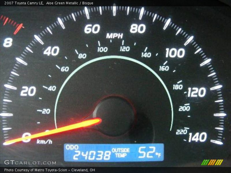 Aloe Green Metallic / Bisque 2007 Toyota Camry LE