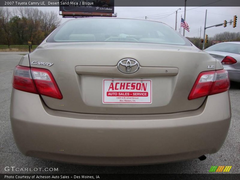 Desert Sand Mica / Bisque 2007 Toyota Camry LE