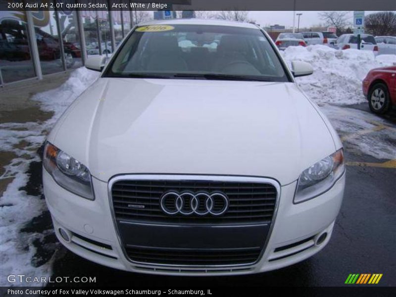 Arctic White / Beige 2006 Audi A4 2.0T quattro Sedan