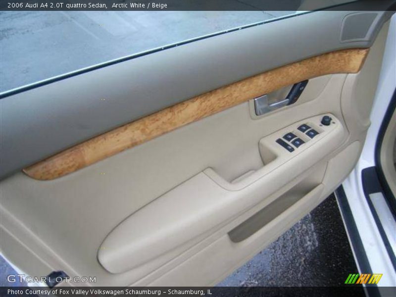 Arctic White / Beige 2006 Audi A4 2.0T quattro Sedan