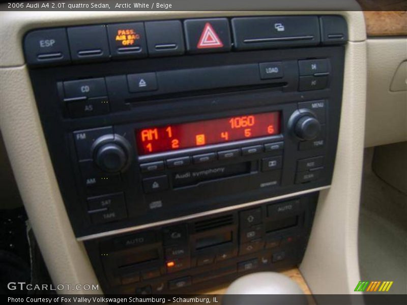 Arctic White / Beige 2006 Audi A4 2.0T quattro Sedan