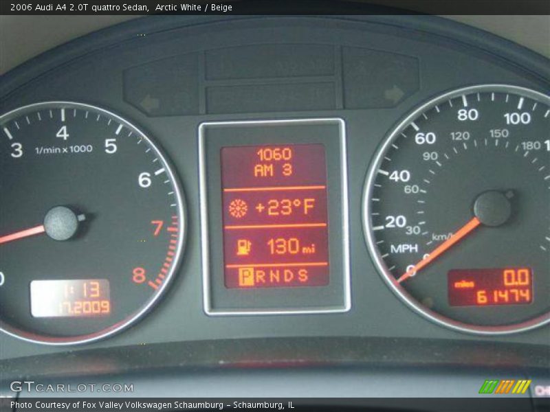 Arctic White / Beige 2006 Audi A4 2.0T quattro Sedan