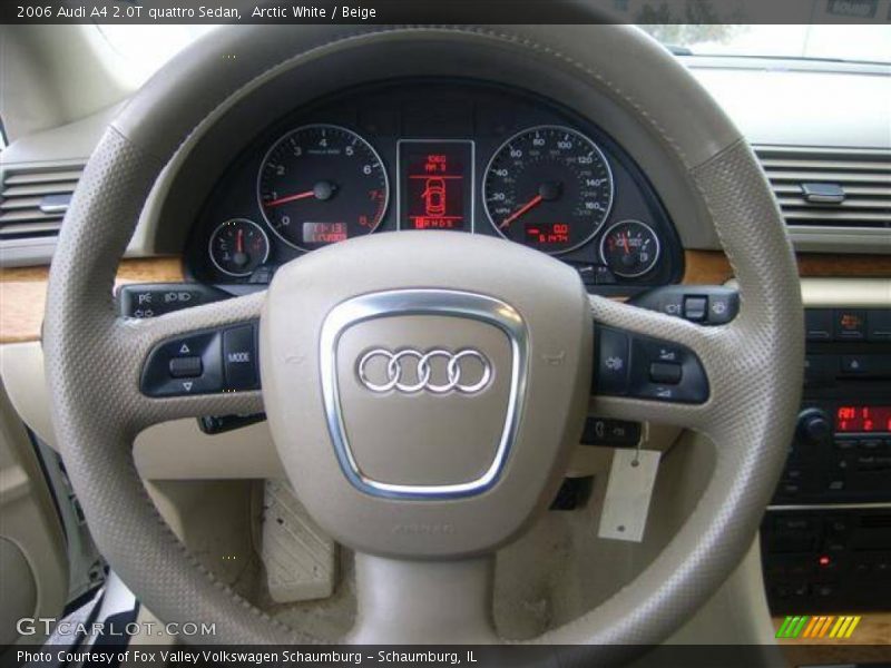 Arctic White / Beige 2006 Audi A4 2.0T quattro Sedan