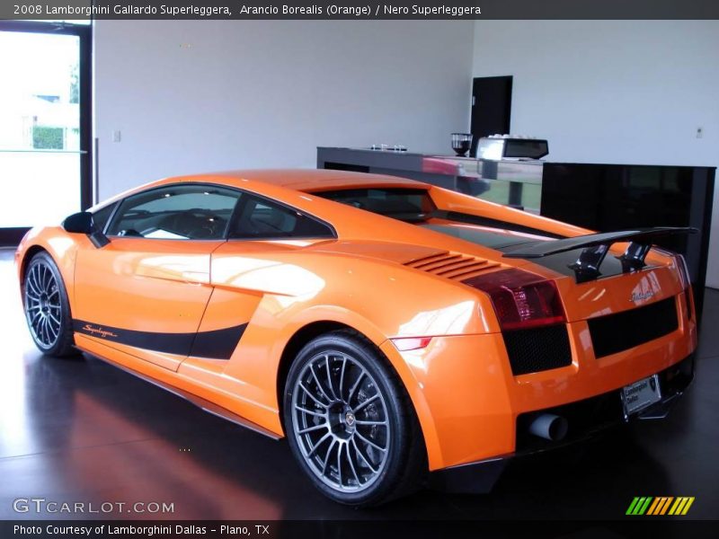 Arancio Borealis (Orange) / Nero Superleggera 2008 Lamborghini Gallardo Superleggera