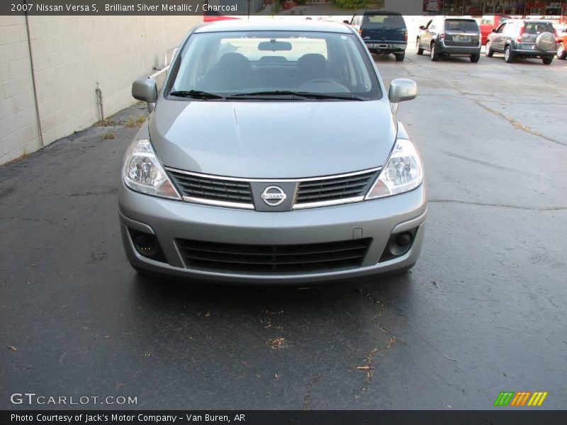 Brilliant Silver Metallic / Charcoal 2007 Nissan Versa S