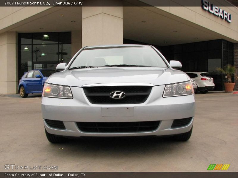 Silver Blue / Gray 2007 Hyundai Sonata GLS