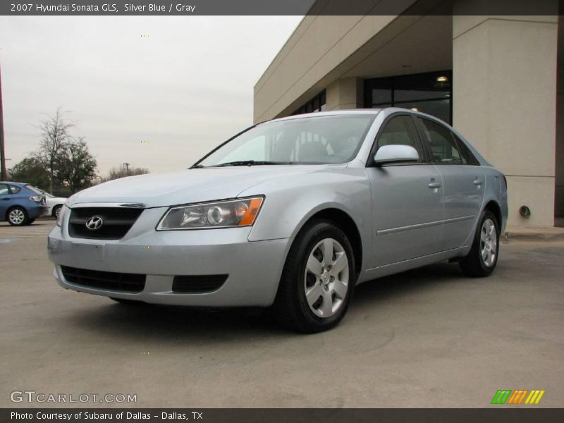 Silver Blue / Gray 2007 Hyundai Sonata GLS