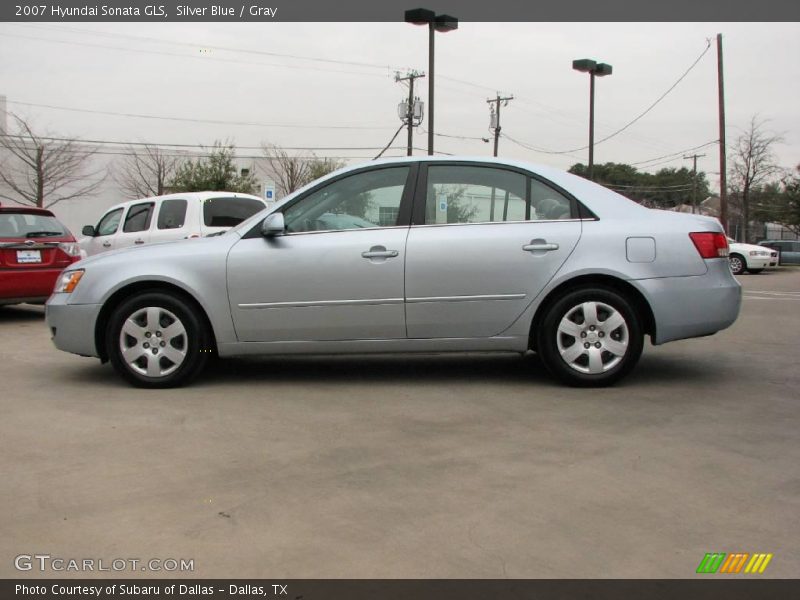Silver Blue / Gray 2007 Hyundai Sonata GLS