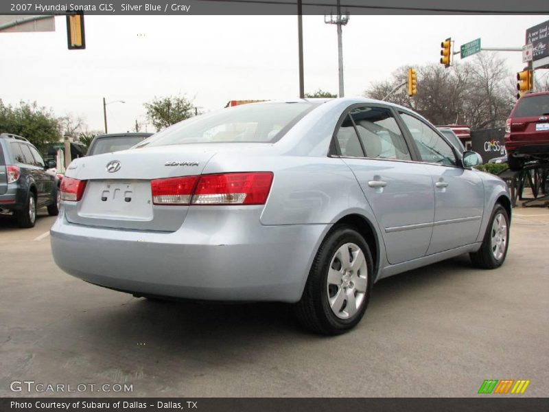 Silver Blue / Gray 2007 Hyundai Sonata GLS