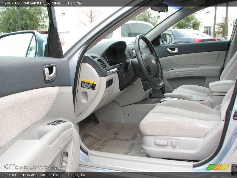 Silver Blue / Gray 2007 Hyundai Sonata GLS