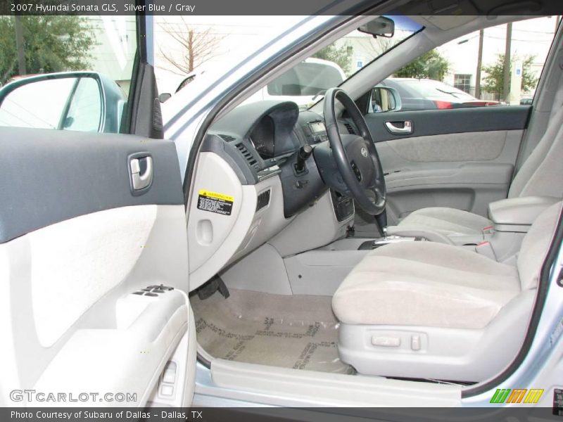 Silver Blue / Gray 2007 Hyundai Sonata GLS