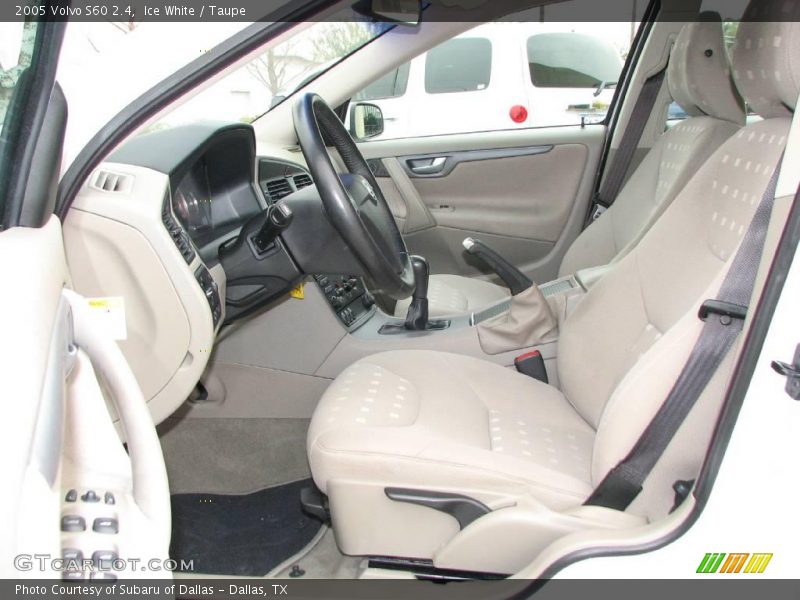 Ice White / Taupe 2005 Volvo S60 2.4