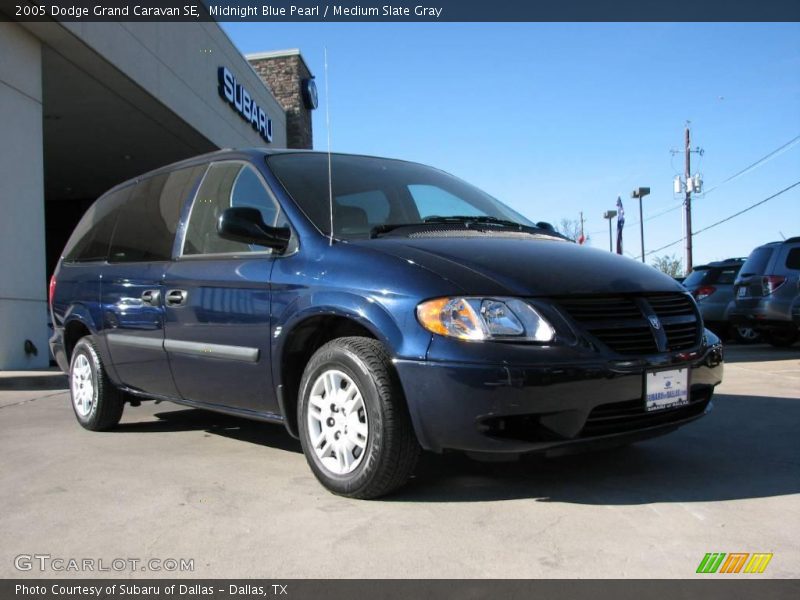Midnight Blue Pearl / Medium Slate Gray 2005 Dodge Grand Caravan SE