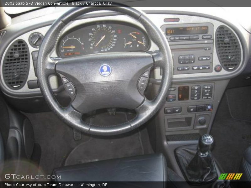 Black / Charcoal Gray 2002 Saab 9-3 Viggen Convertible
