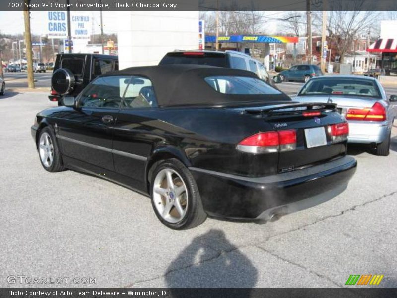 Black / Charcoal Gray 2002 Saab 9-3 Viggen Convertible